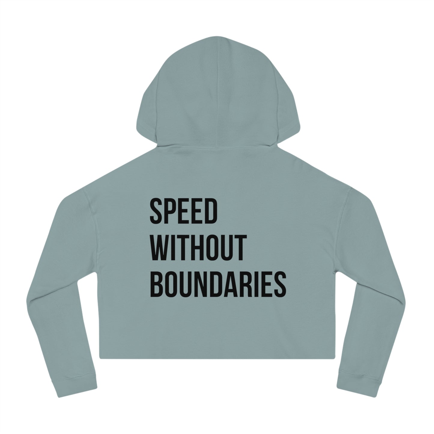 Champion Women’s Cropped Hooded Sweatshirt “Speed Without Boundaries Edition” by Revolution Society