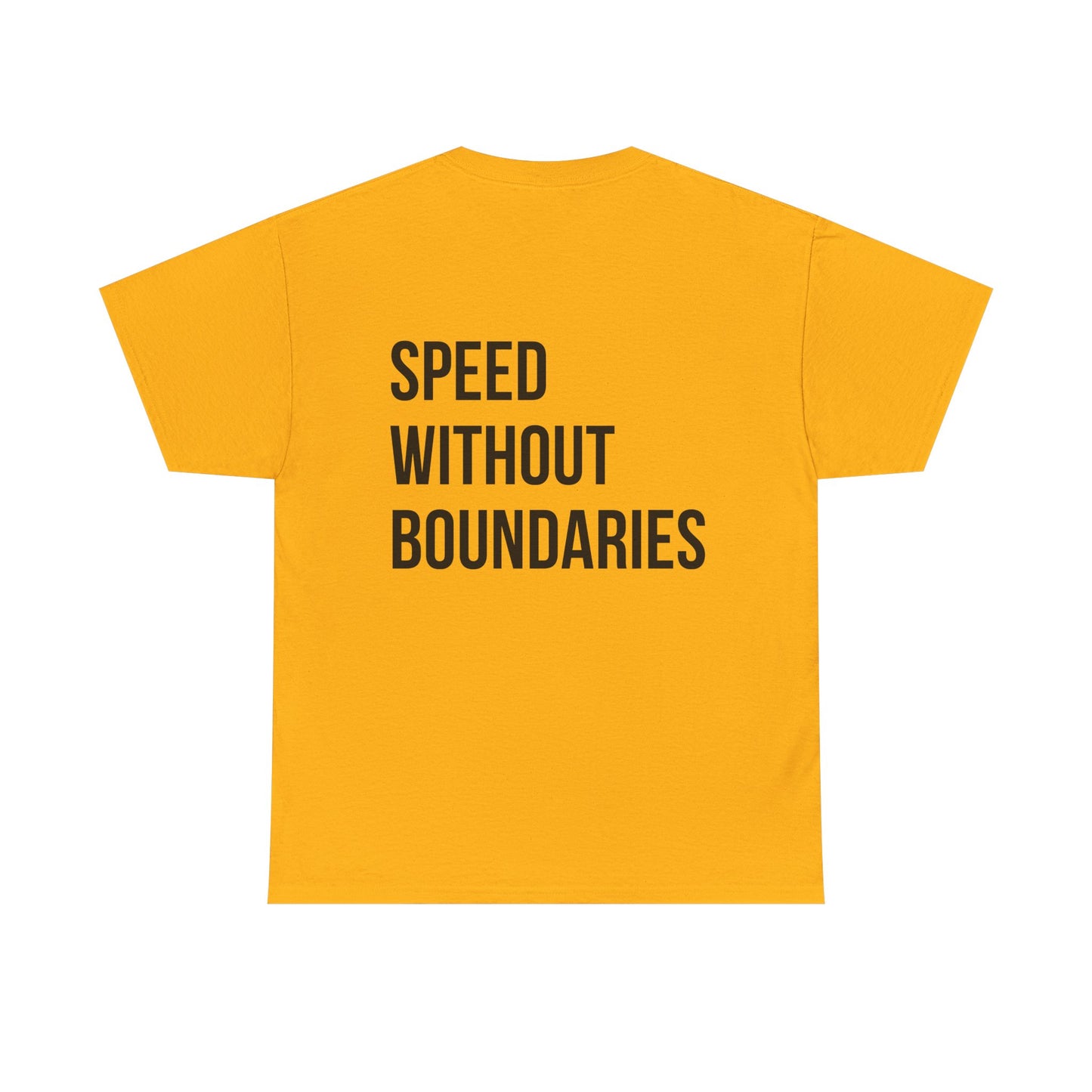 Pro Comfort Unisex Tee Shirt “Speed Without Boundaries Edition” By Revolution Society | Down To Earth Collection