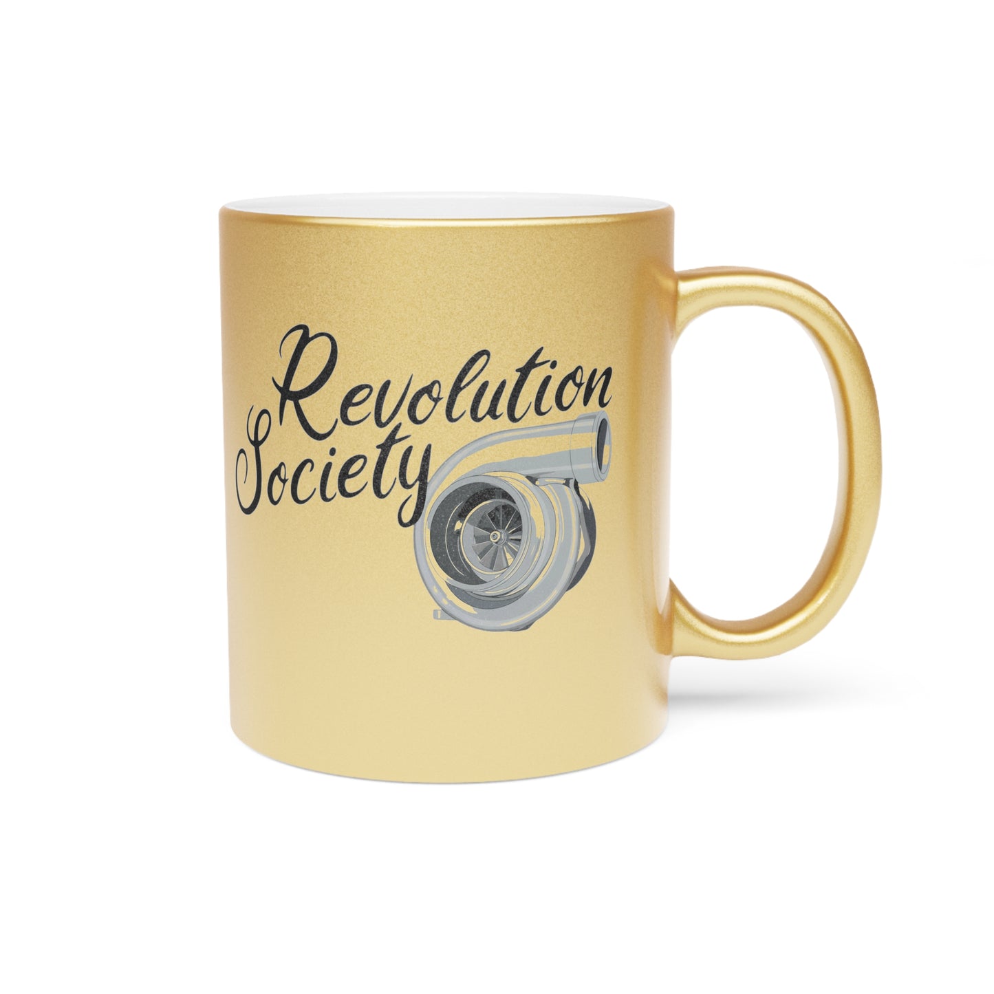 Coffee Cop 11oz Metallic Platinum or Gold “Speed Without Boundaries Edition” by Revolution Society