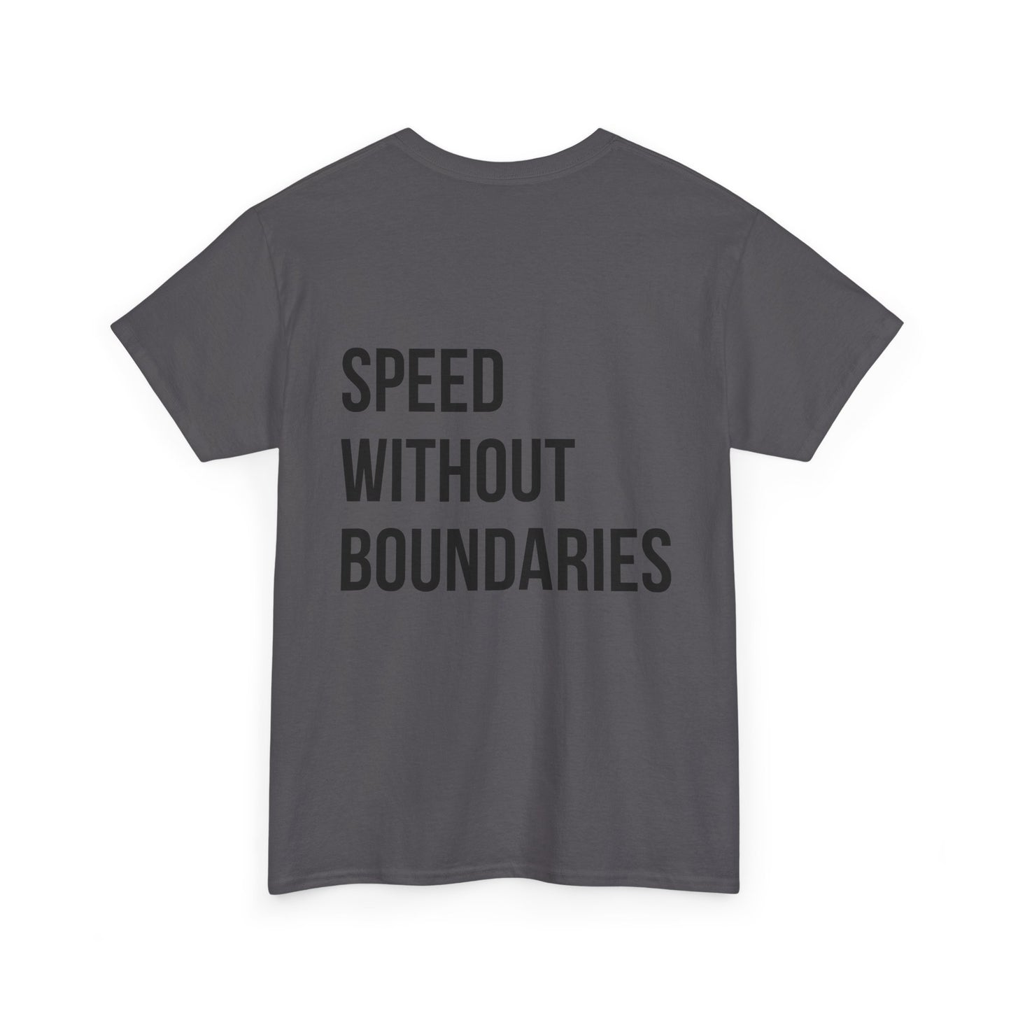 Pro Comfort Unisex Tee Shirt “Speed Without Boundaries Edition” By Revolution Society | Down To Earth Collection