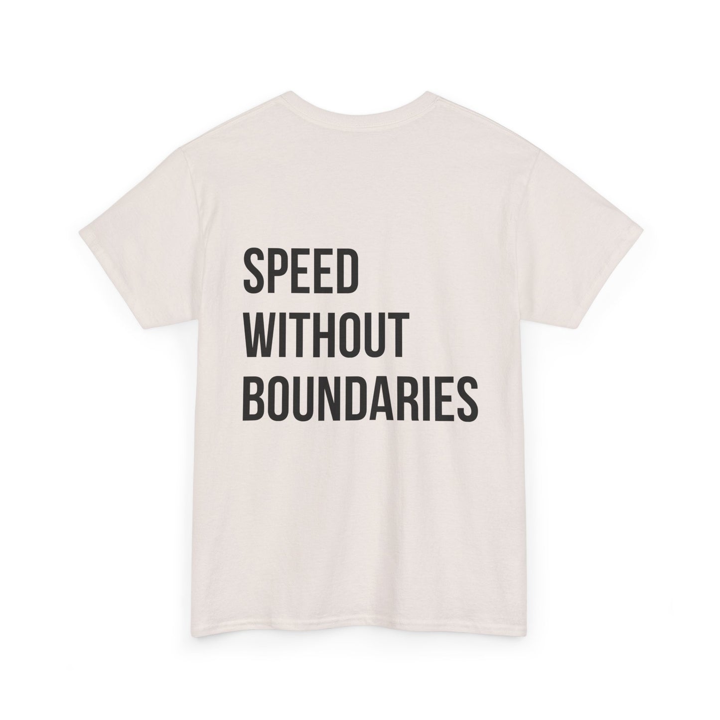 Pro Comfort Unisex Tee Shirt “Speed Without Boundaries Edition” By Revolution Society | Down To Earth Collection