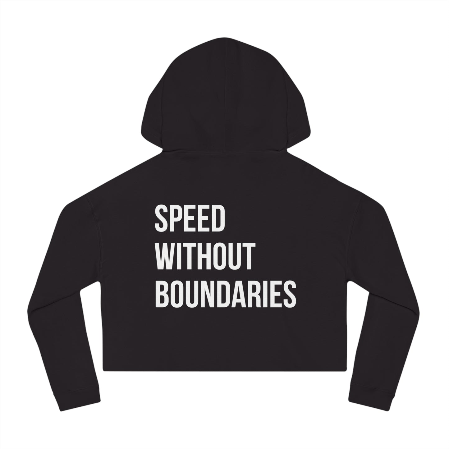 Champion Women’s Cropped Hooded Sweatshirt “Speed Without Boundaries Edition” by Revolution Society