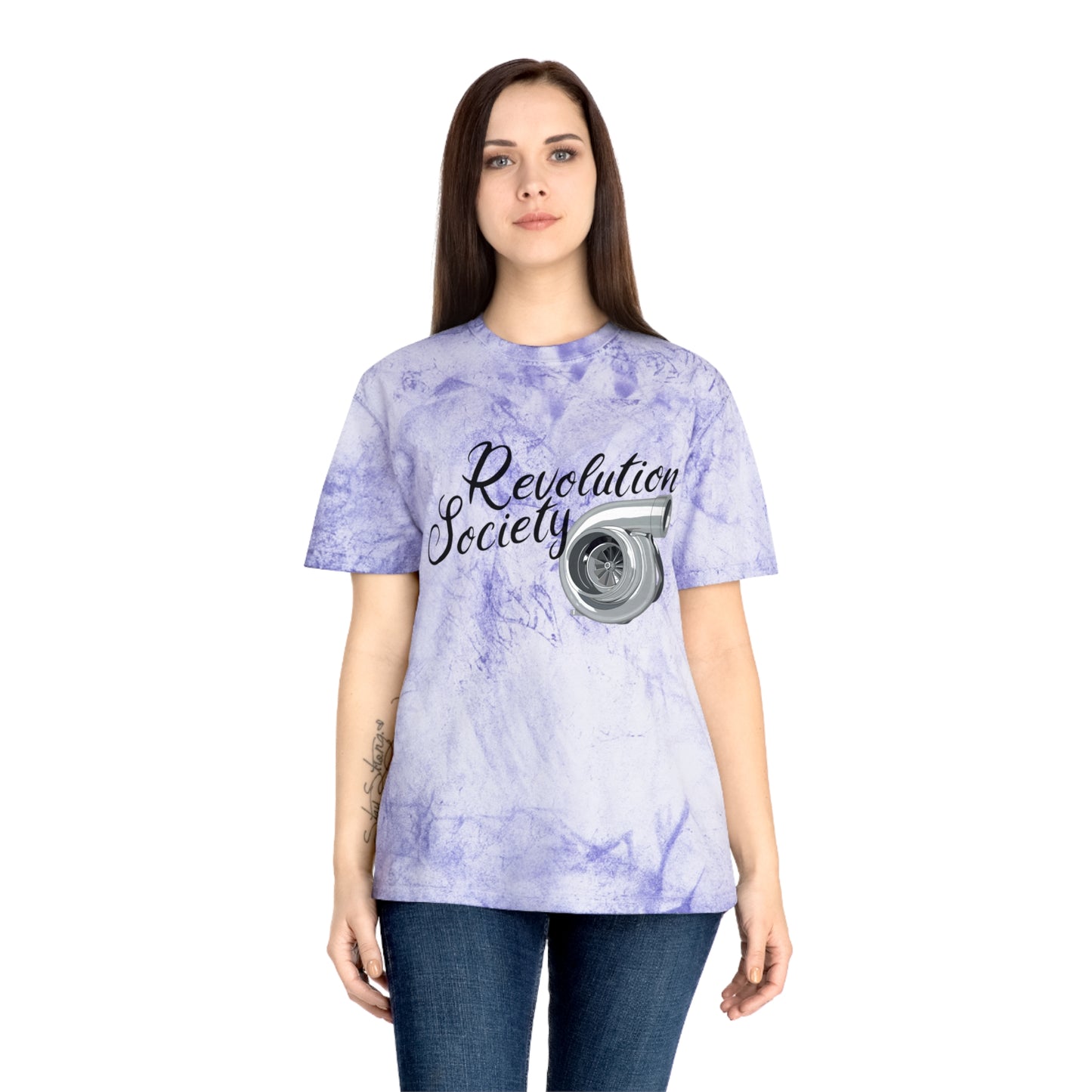 Color Blast Unisex Tee Shirt “Speed Without Boundaries Edition” by Revolution Society