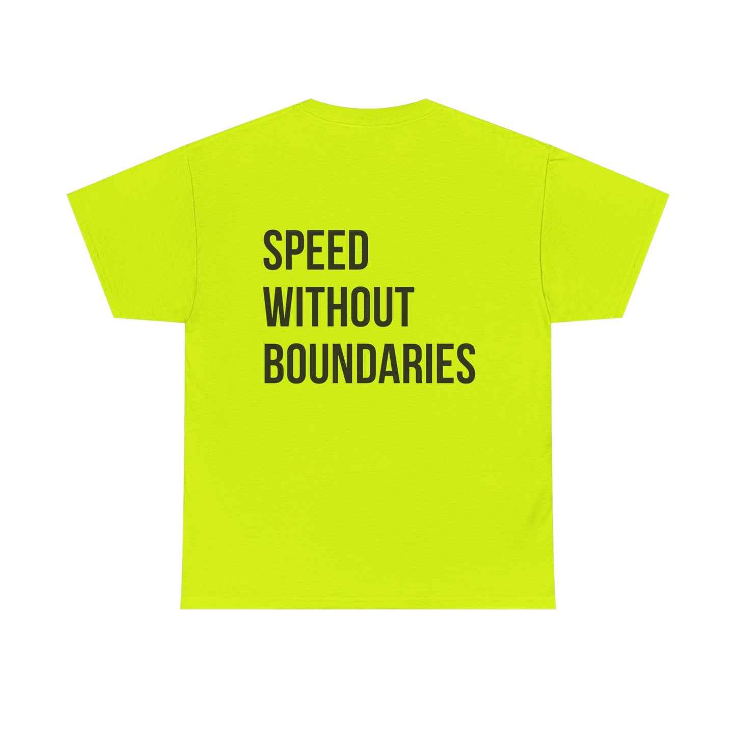 Pro Comfort Unisex Tee Shirt “Speed Without Boundaries Edition” By Revolution Society | Down To Earth Collection