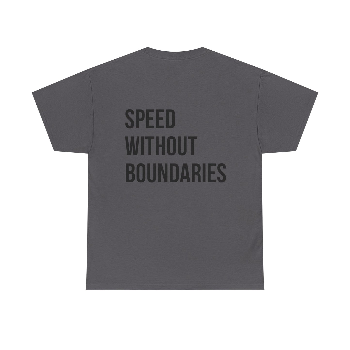 Pro Comfort Unisex Tee Shirt “Speed Without Boundaries Edition” By Revolution Society | Down To Earth Collection