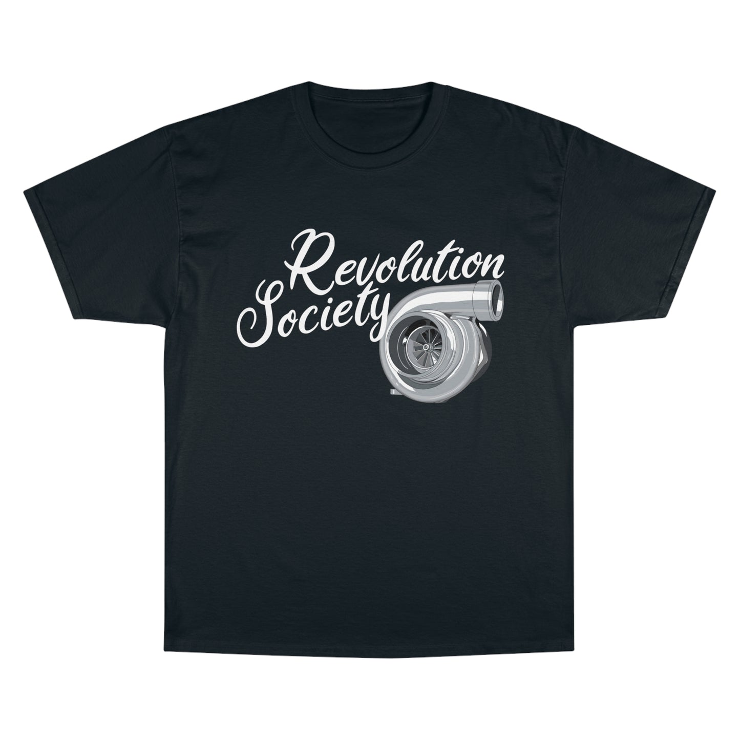 Champion Unisex Tee Shirt “In Boost We Trust Edition” by Revolution Society