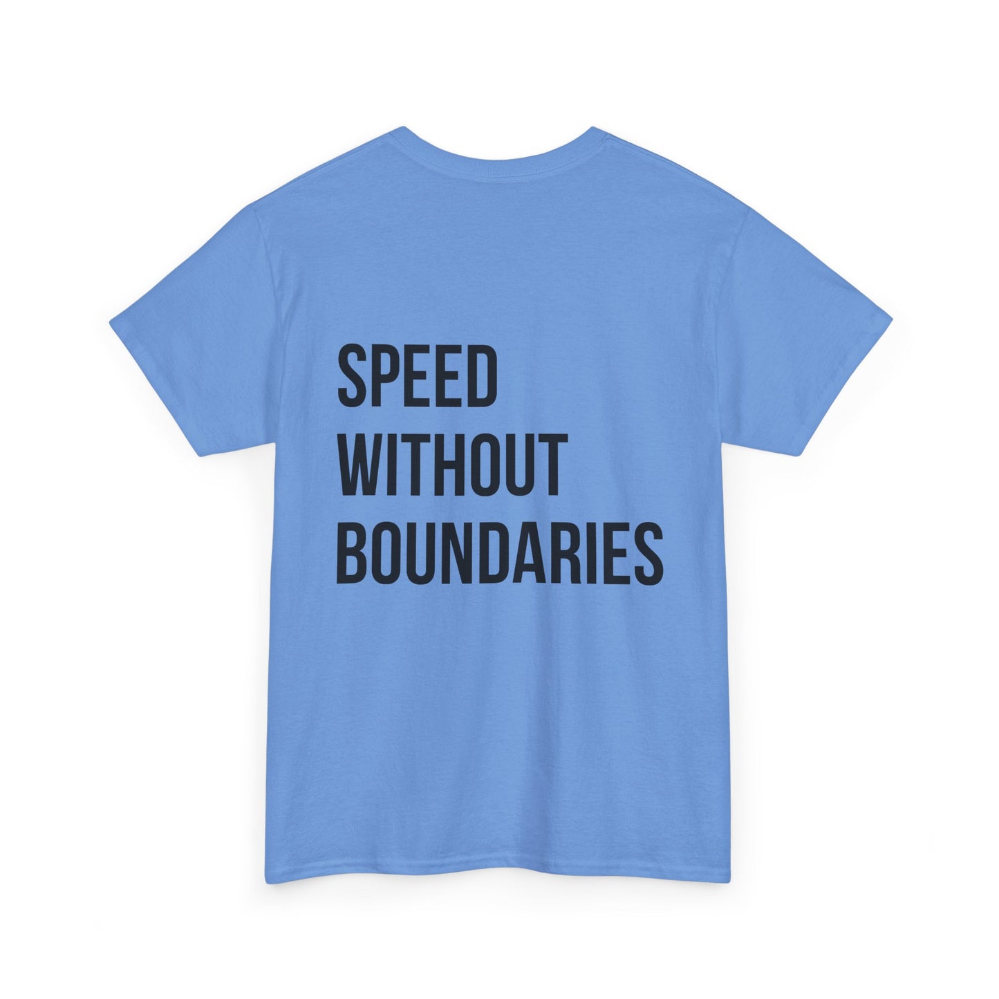 Pro Comfort Unisex Tee Shirt “Speed Without Boundaries Edition” By Revolution Society | Down To Earth Collection