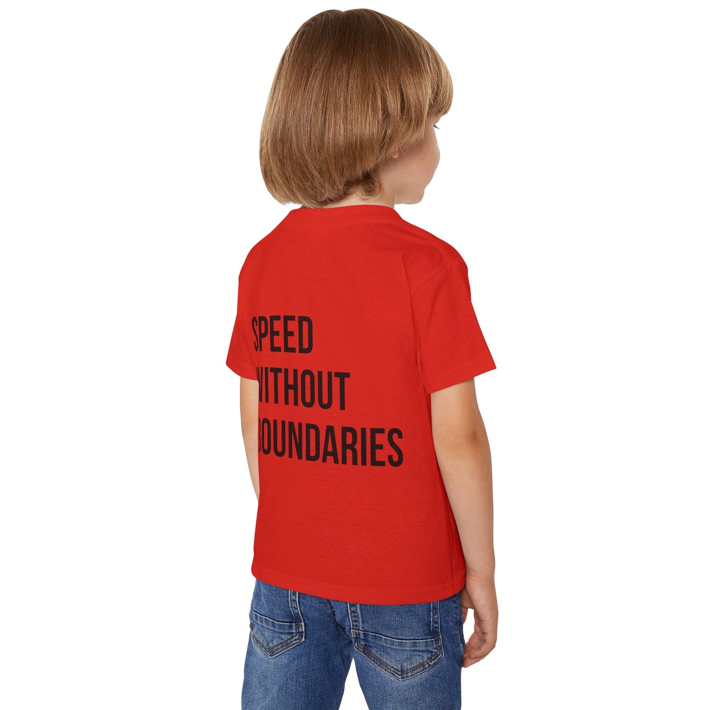 Pro Comfort Unisex Toddler T-Shirt - Speed Without Boundaries Design