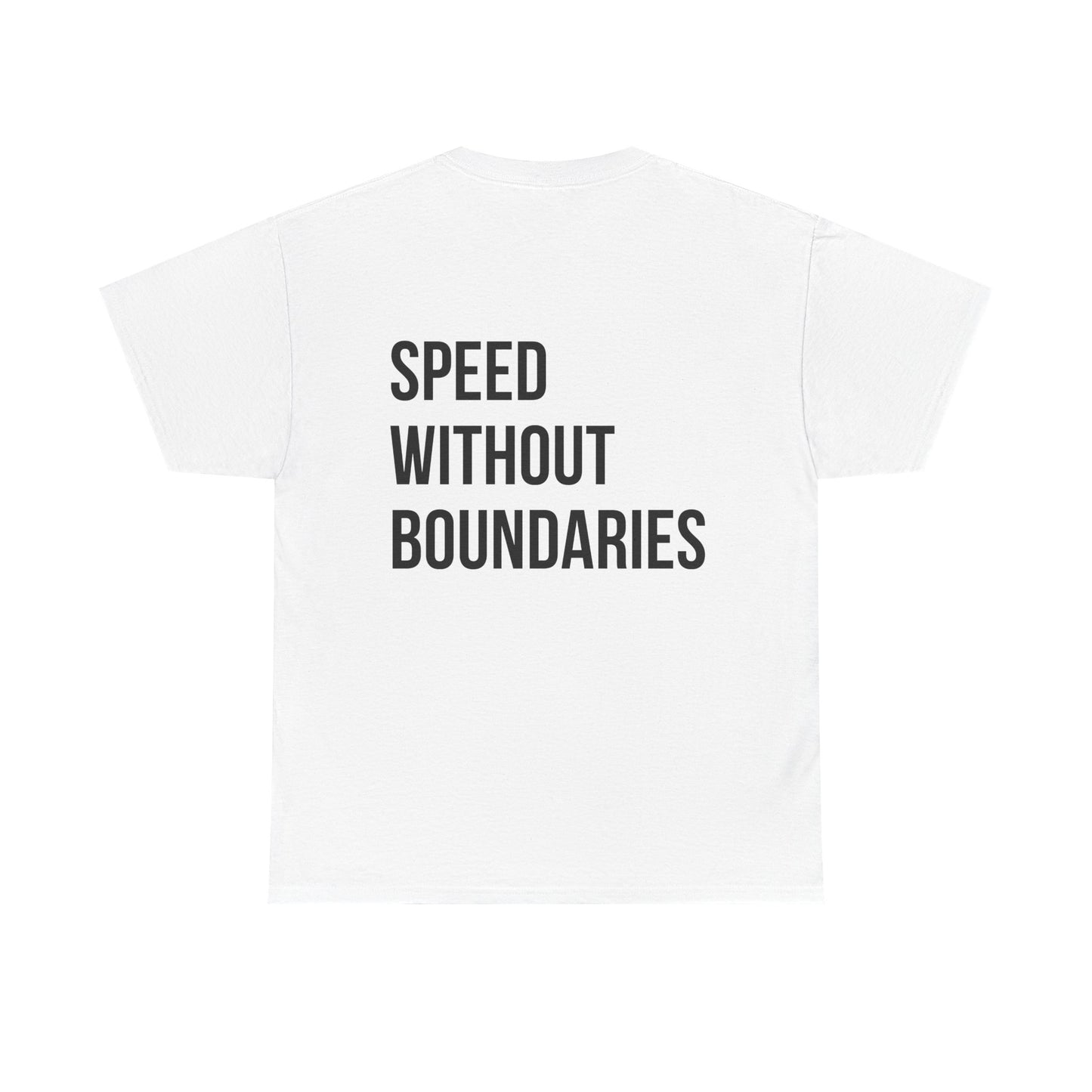 Pro Comfort Unisex Tee Shirt “Speed Without Boundaries Edition” By Revolution Society | Down To Earth Collection