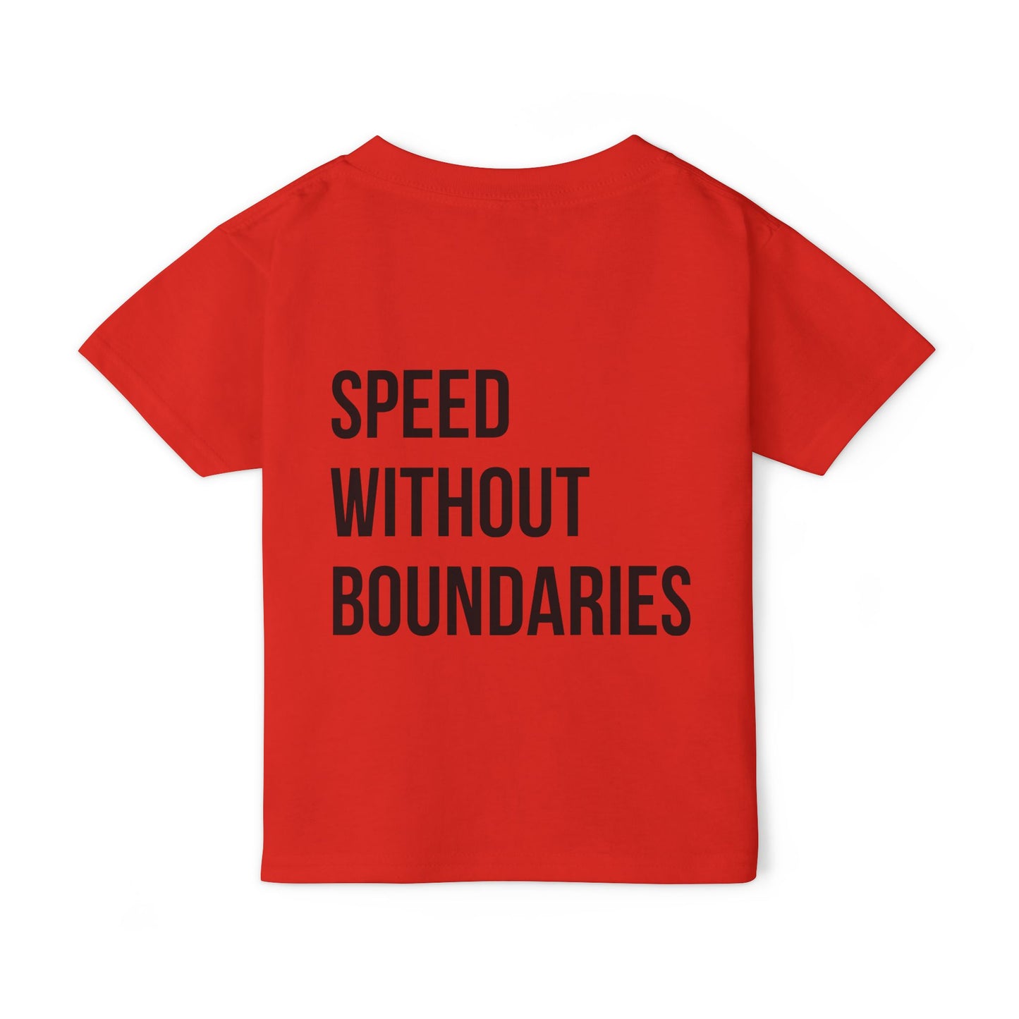 Pro Comfort Unisex Toddler T-Shirt - Speed Without Boundaries Design