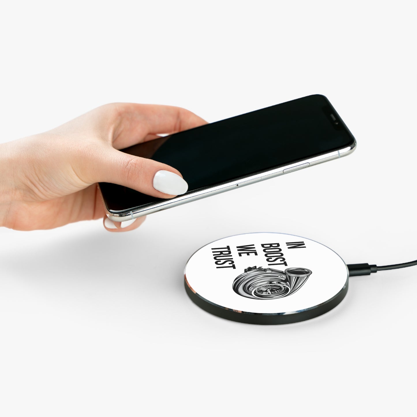 Fast Wireless Charger “In Boost We Trust Edition” by Revolution Society