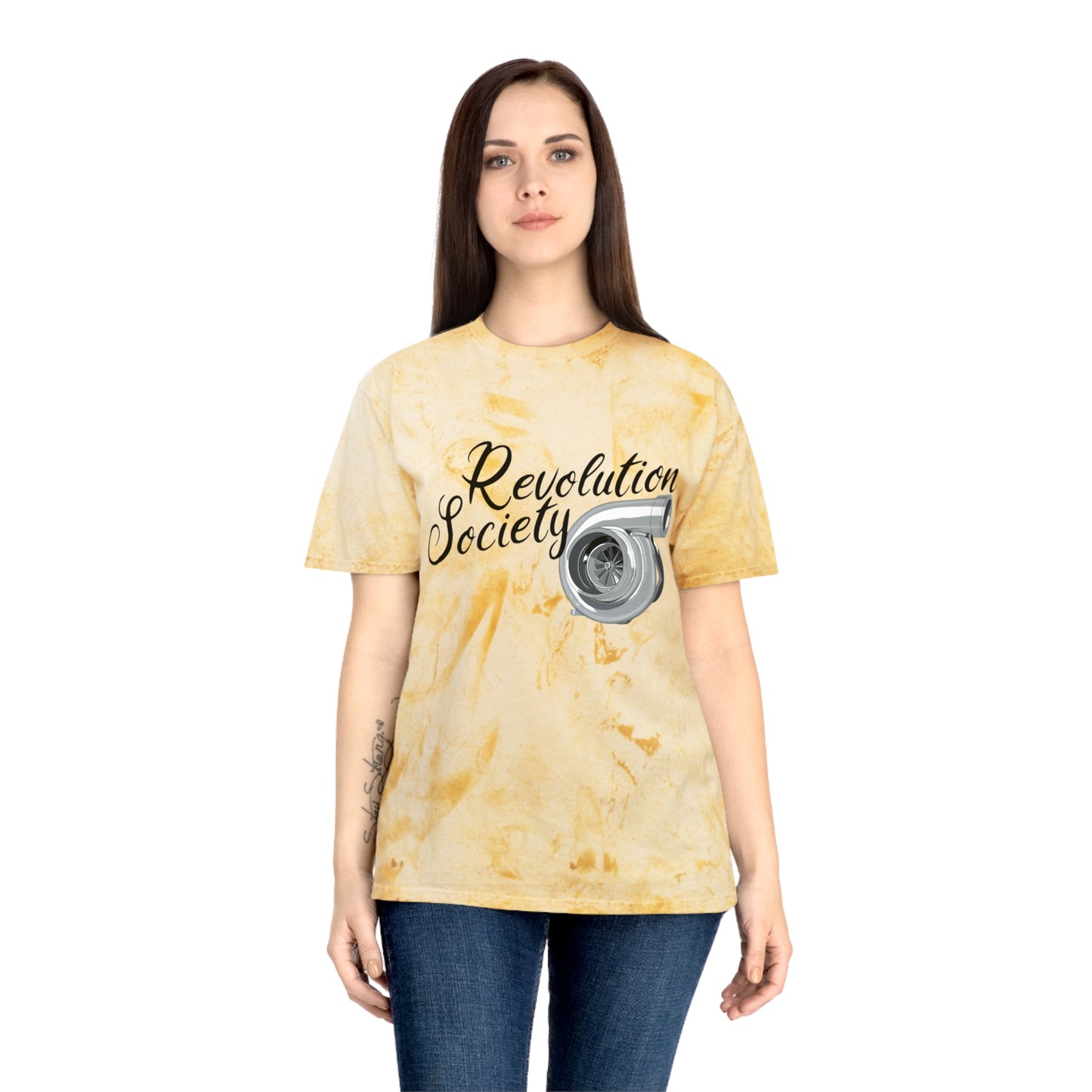 Color Blast Unisex Tee Shirt “Speed Without Boundaries Edition” by Revolution Society