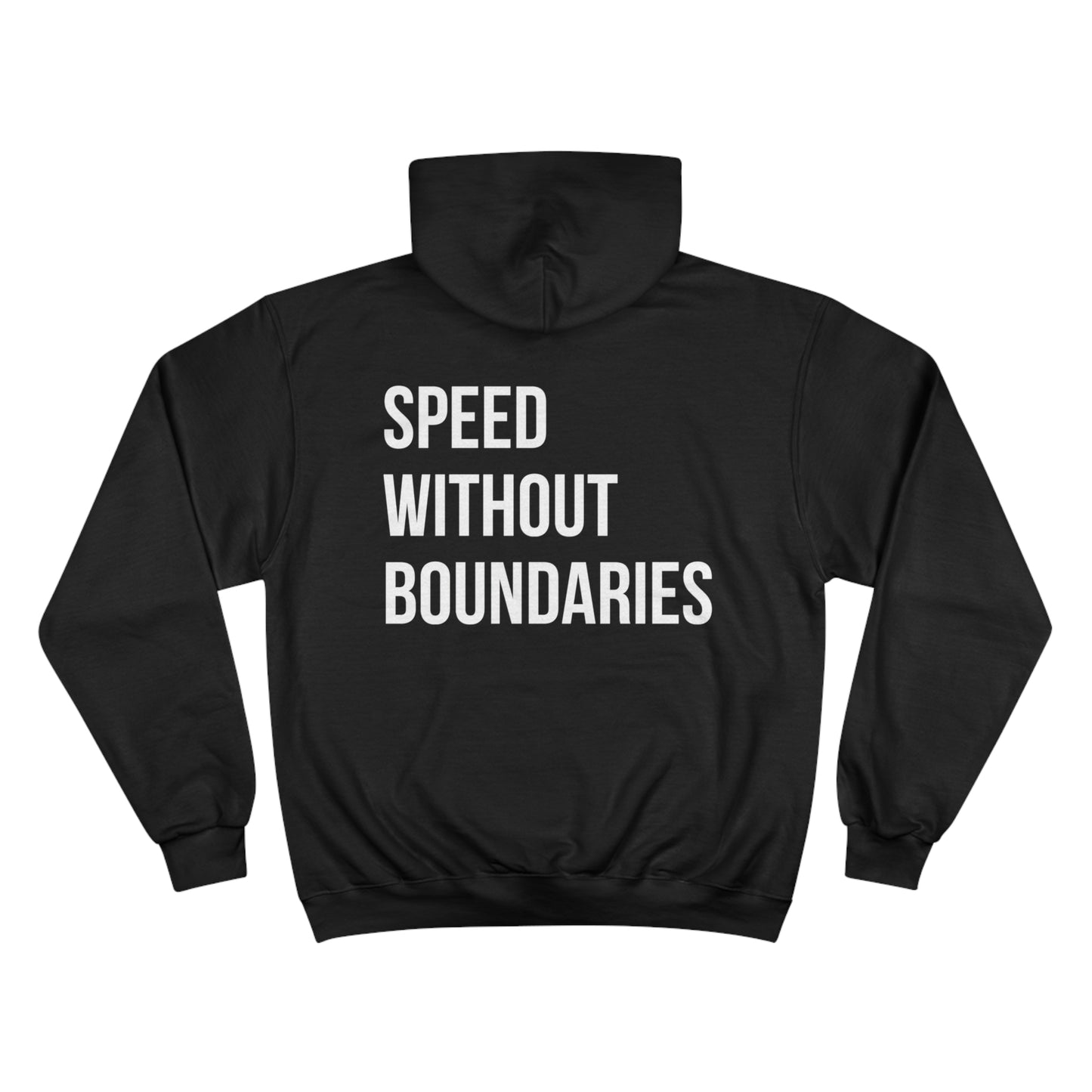 Champion Unisex Hoodie “Speed Without Boundaries Edition” by Revolution Society