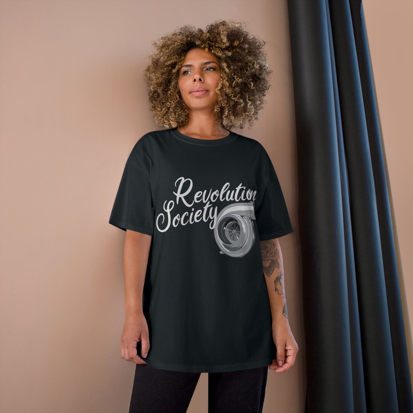 Champion Unisex Tee Shirt “Speed Without Boundaries Edition” by Revolution Society