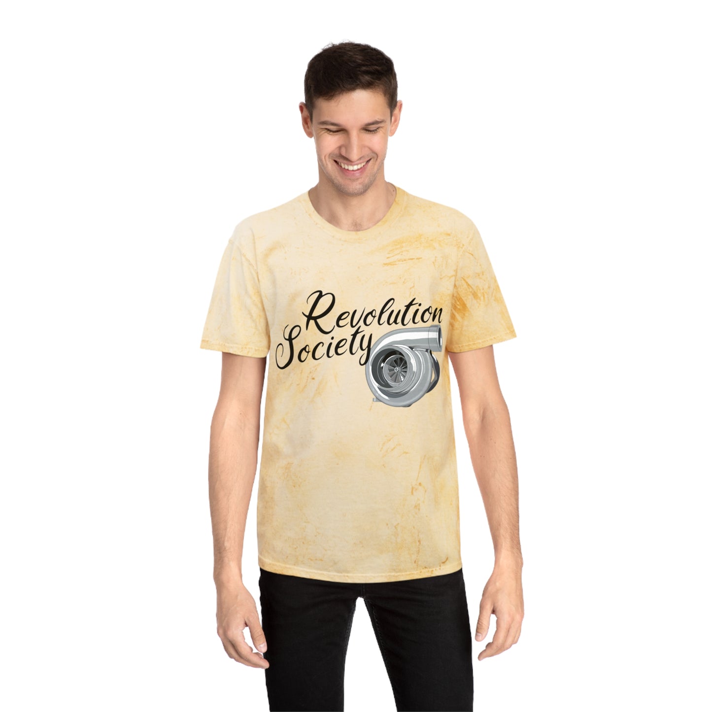 Color Blast Unisex Tee Shirt “Speed Without Boundaries Edition” by Revolution Society