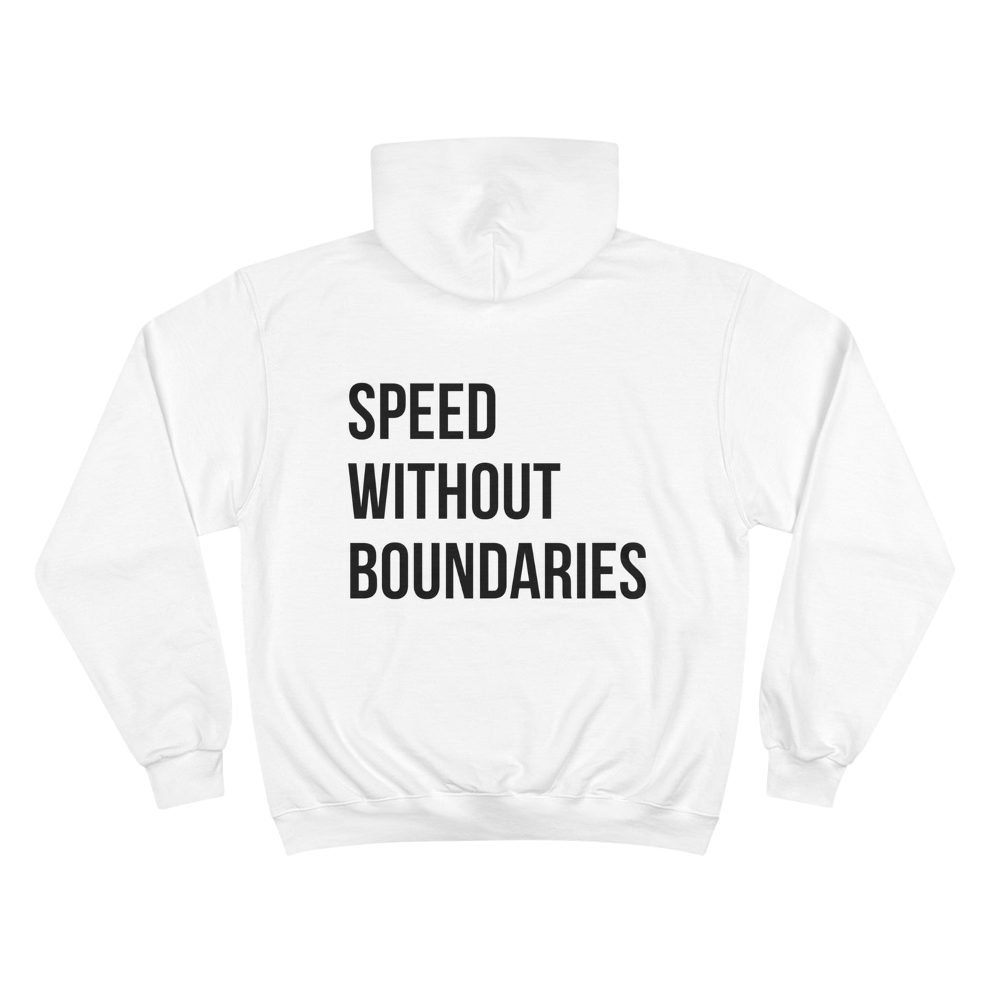 Champion Unisex Hoodie “Speed Without Boundaries Edition” by Revolution Society