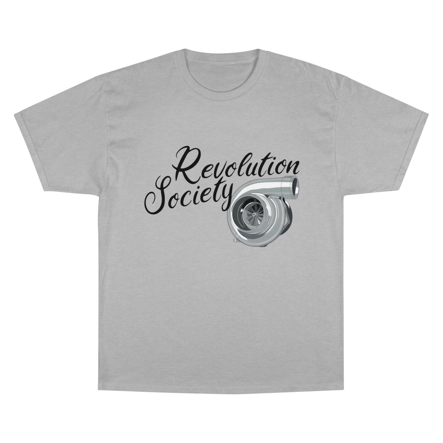 Champion Unisex Tee Shirt “In Boost We Trust Edition” by Revolution Society