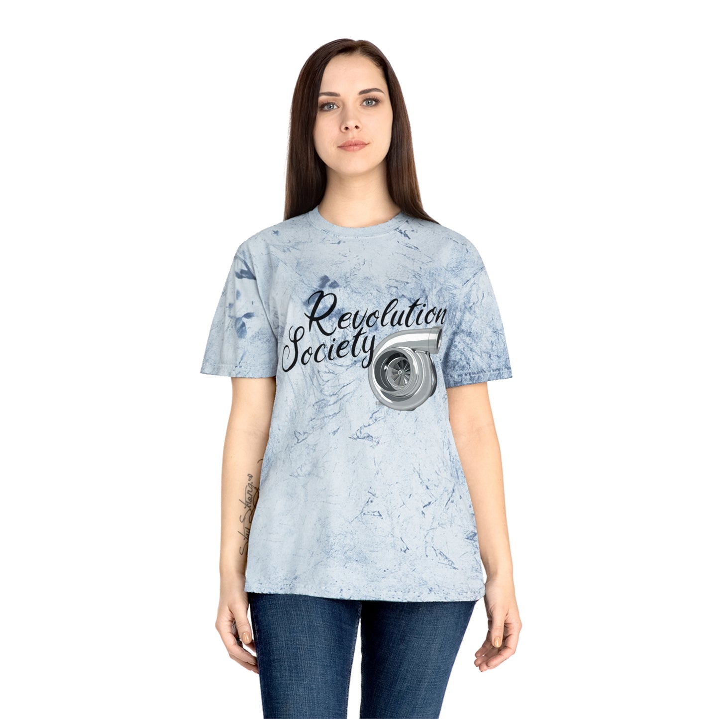 Color Blast Unisex Tee Shirt “Speed Without Boundaries Edition” by Revolution Society