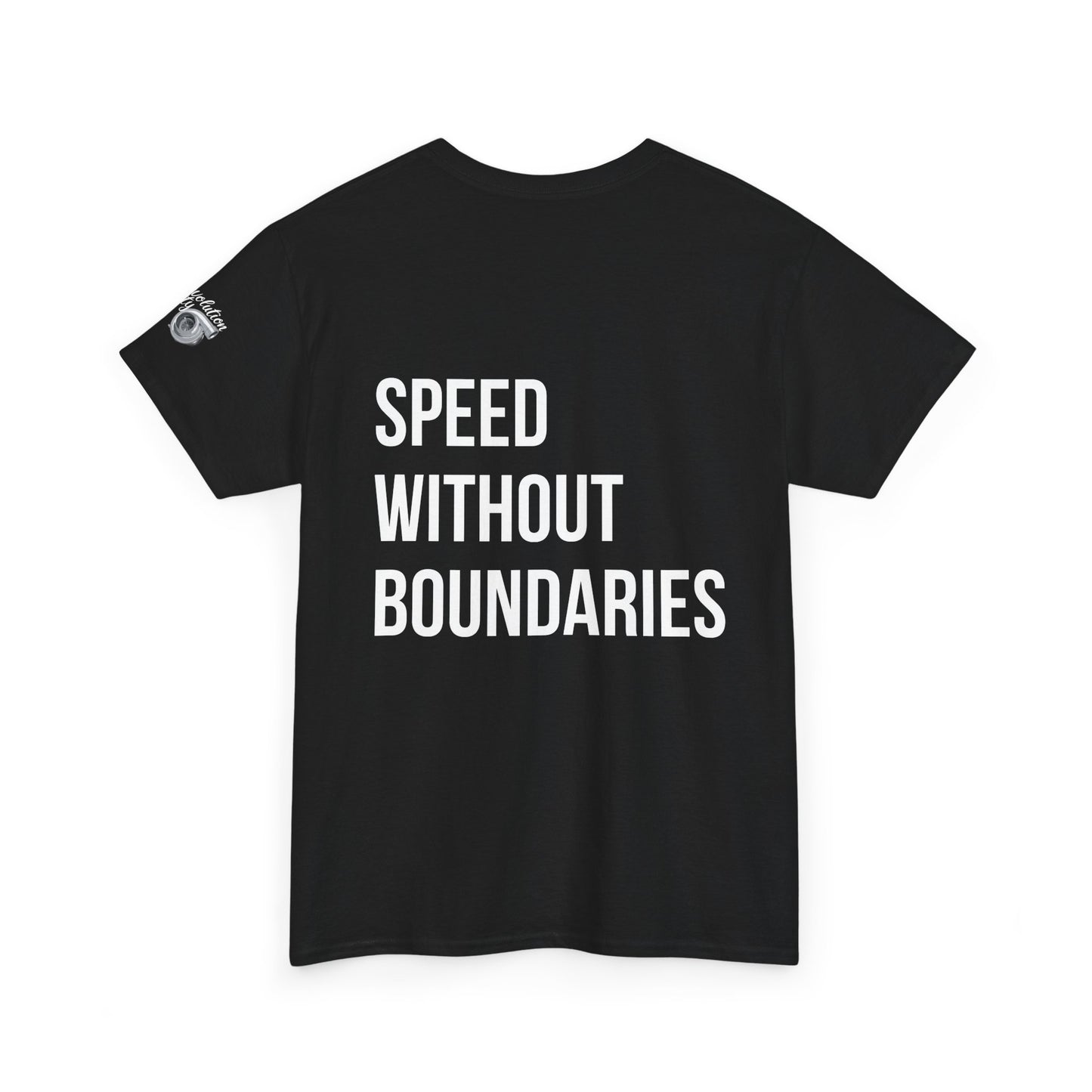 Pro Comfort Unisex Tee Shirt “Speed Without Boundaries Edition” By Revolution Society | Down To Earth Collection