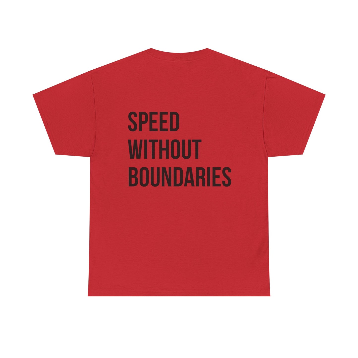 Pro Comfort Unisex Tee Shirt “Speed Without Boundaries Edition” By Revolution Society | Down To Earth Collection