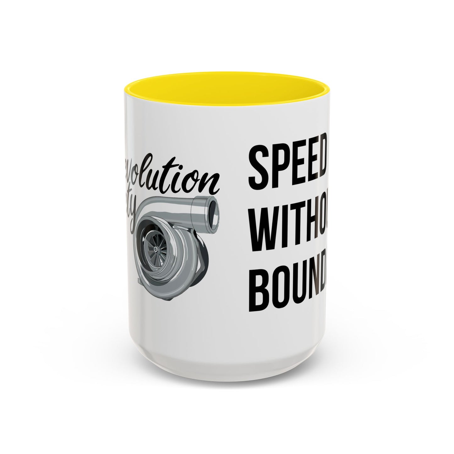 Coffee Mug Color Accent 11oz | 15oz  “Speed Without Boundaries”