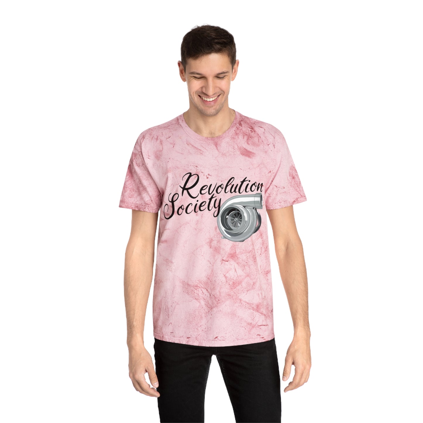 Color Blast Unisex Tee Shirt “Speed Without Boundaries Edition” by Revolution Society