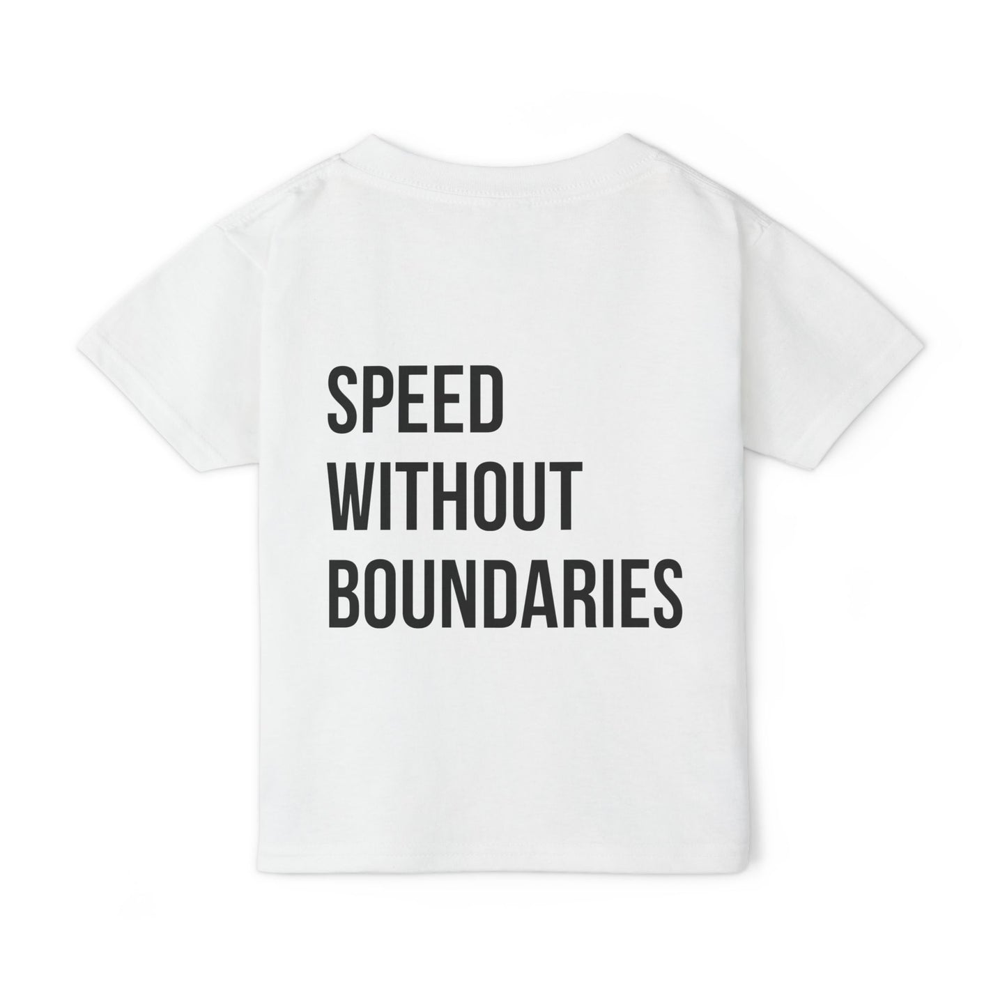 Pro Comfort Unisex Toddler T-Shirt - Speed Without Boundaries Design