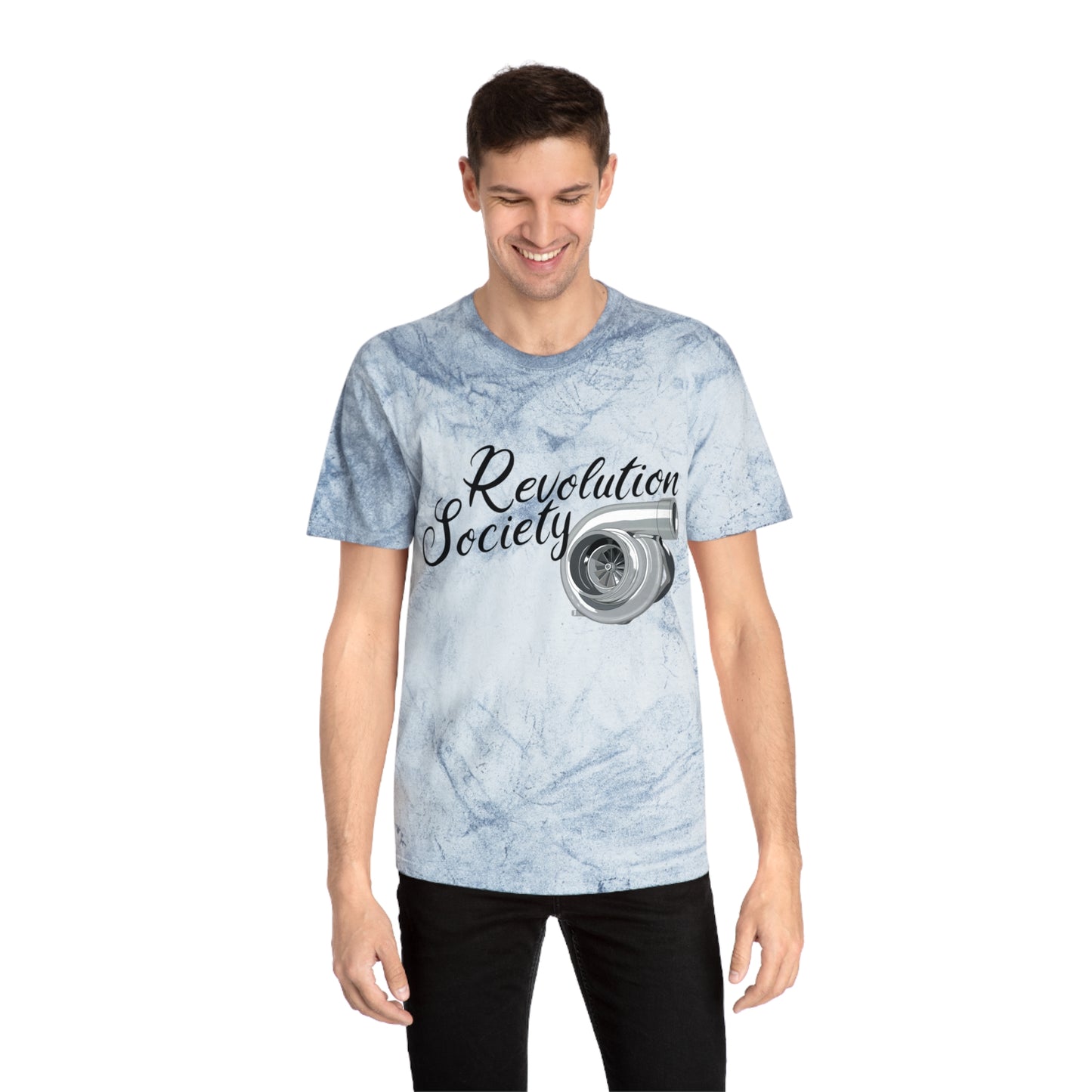 Color Blast Unisex Tee Shirt “Speed Without Boundaries Edition” by Revolution Society