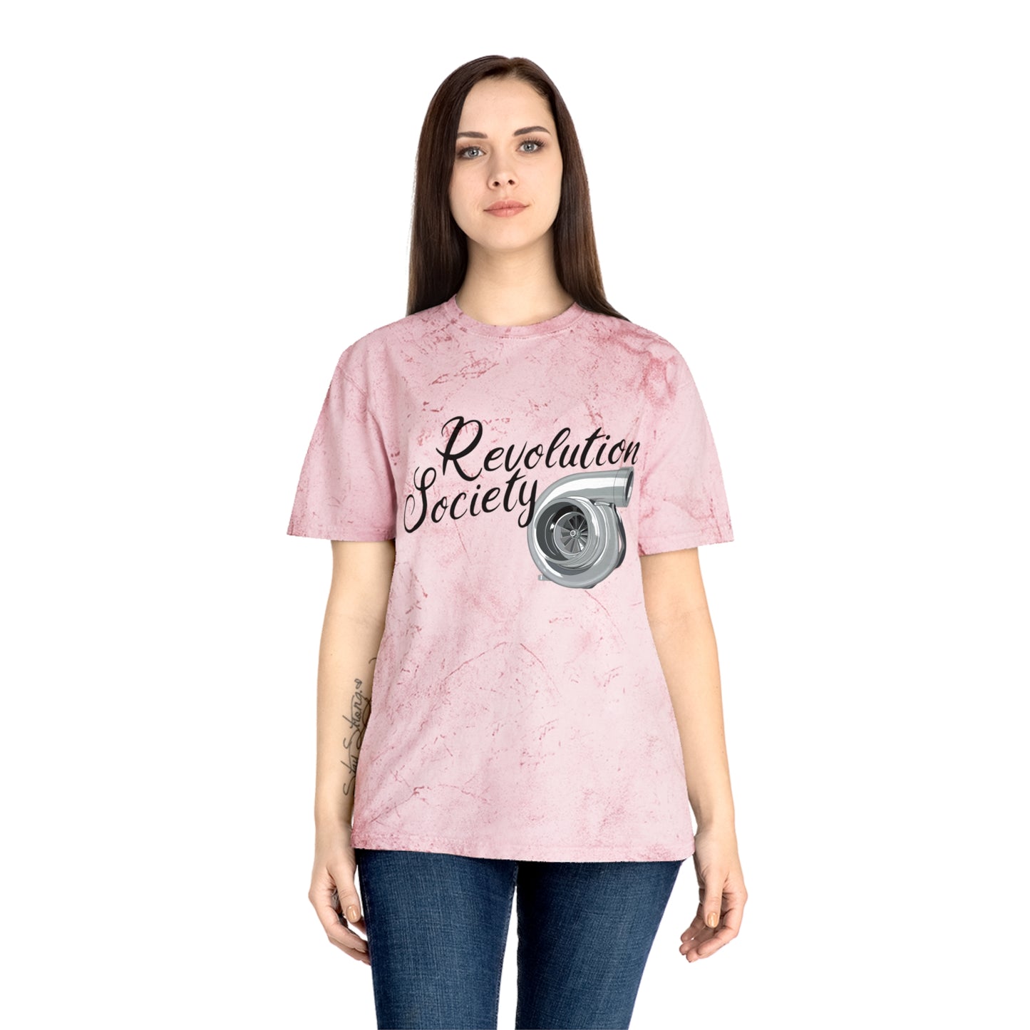 Color Blast Unisex Tee Shirt “Speed Without Boundaries Edition” by Revolution Society