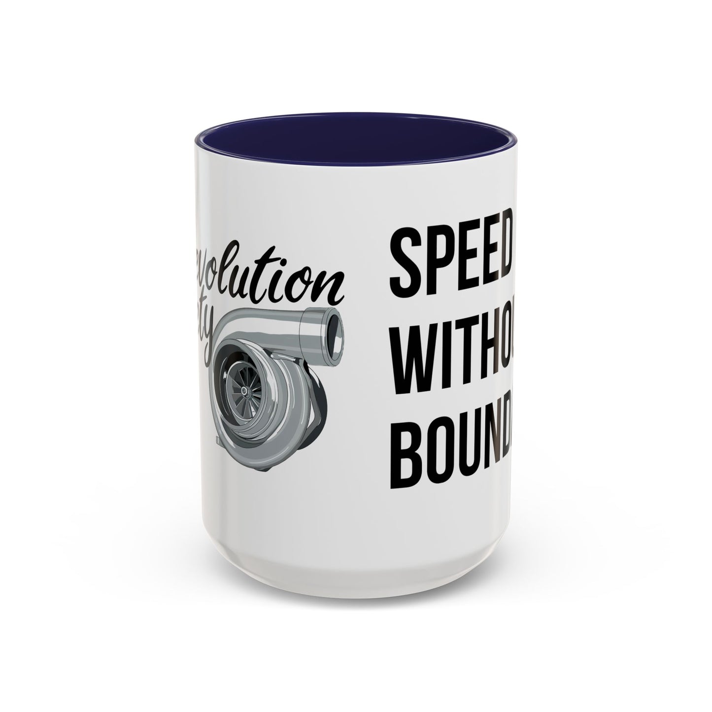 Coffee Mug Color Accent 11oz | 15oz  “Speed Without Boundaries”