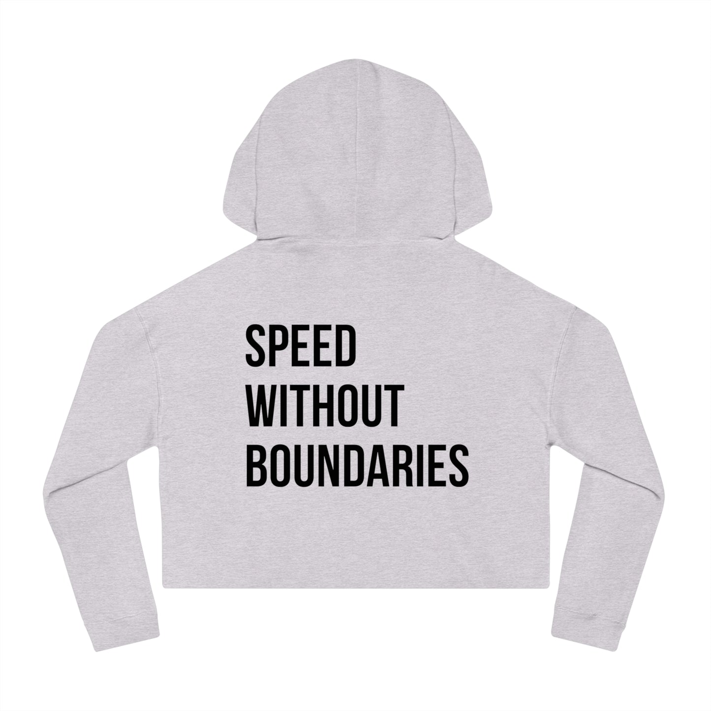 Champion Women’s Cropped Hooded Sweatshirt “Speed Without Boundaries Edition” by Revolution Society