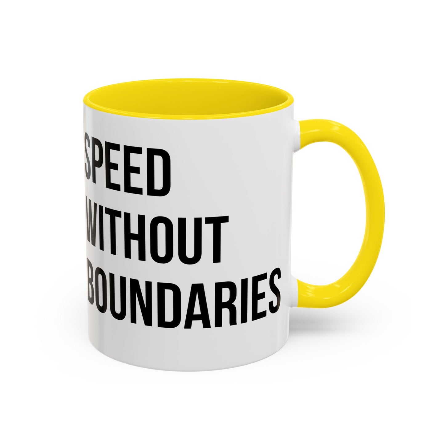 Coffee Mug Color Accent 11oz | 15oz  “Speed Without Boundaries”