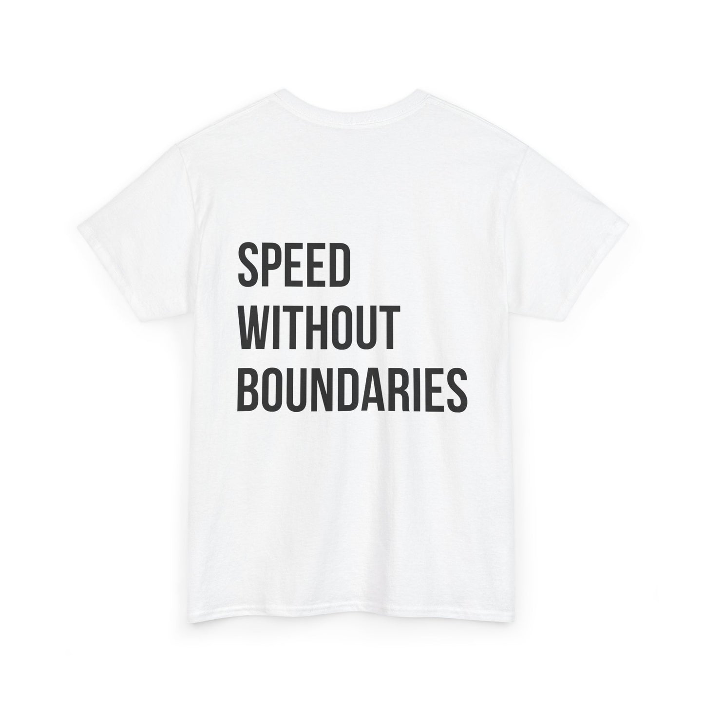 Pro Comfort Unisex Tee Shirt “Speed Without Boundaries Edition” By Revolution Society | Down To Earth Collection