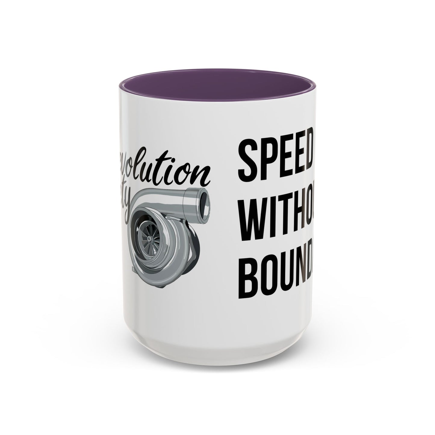 Coffee Mug Color Accent 11oz | 15oz  “Speed Without Boundaries”