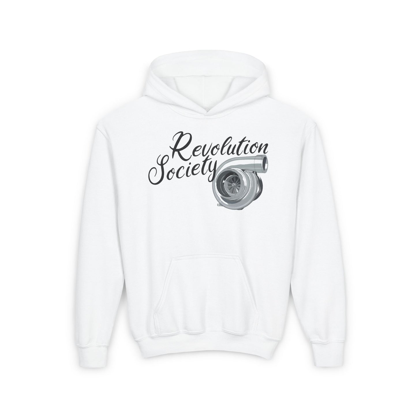 Pro Comfort Unisex Youth Hoodie “Speed Without Boundaries Edition” by Revolution Society | Down To Earth Series