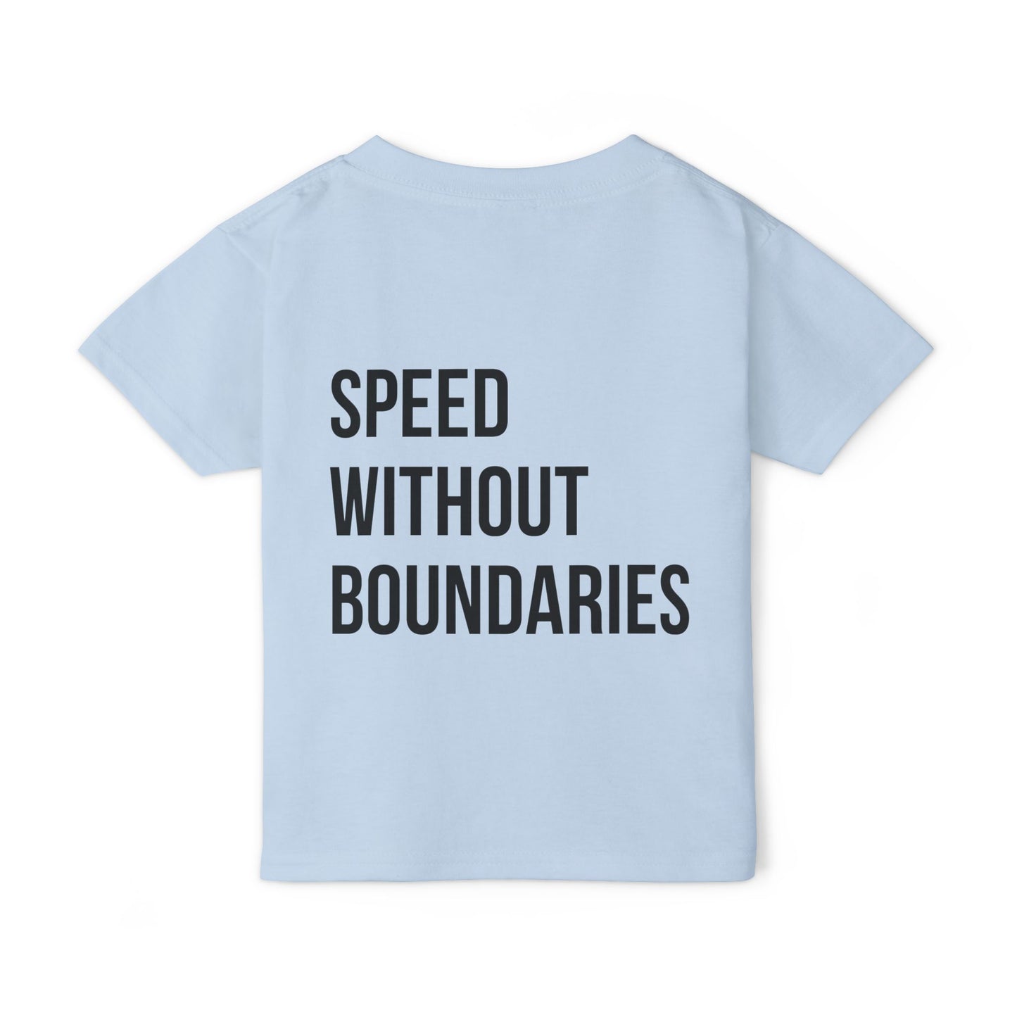 Pro Comfort Unisex Toddler T-Shirt - Speed Without Boundaries Design