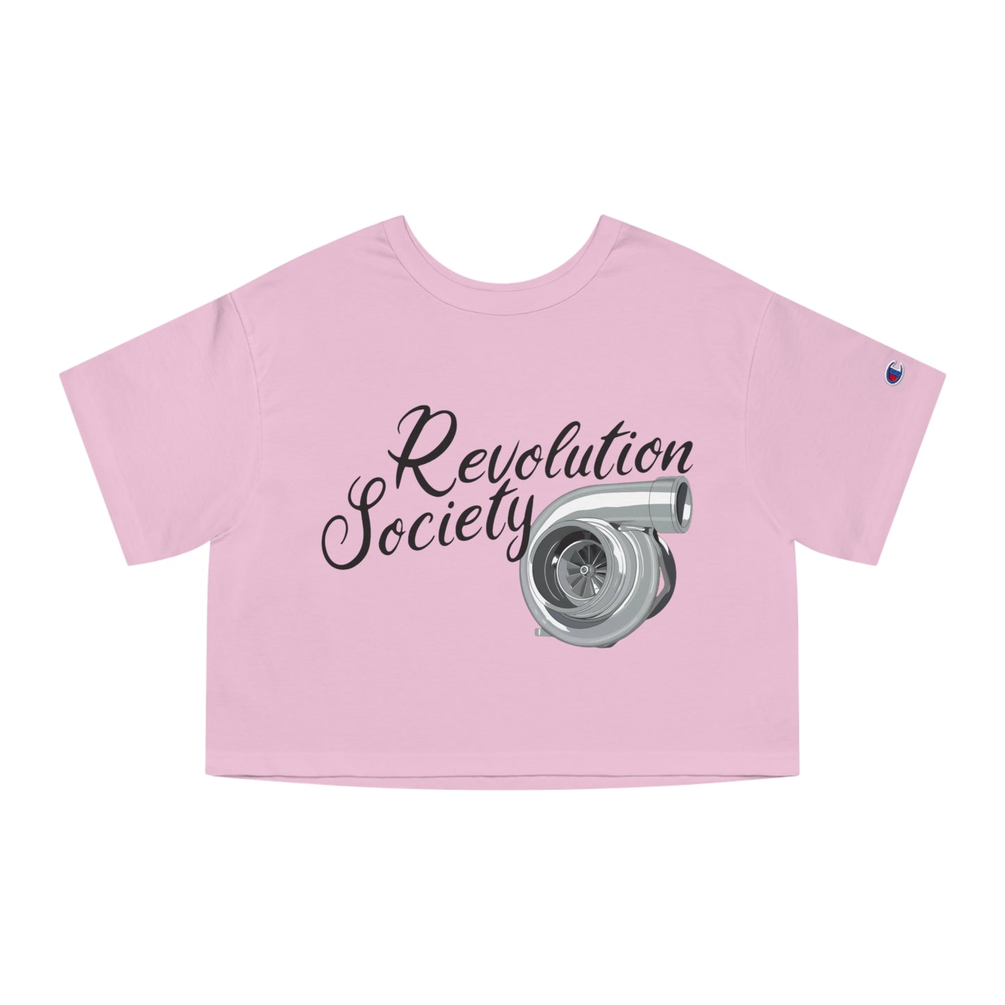 Champion Women’s Cropped T-Shirt “Speed Without Boundaries Edition” by Revolution Society