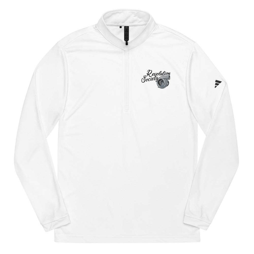 Adidas Unisex Quarter Zip Pullover with Embroidered Logo by Revolution Society